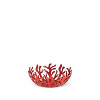photo Alessi-Mediterraneo Fruttiera in acciaio colorato con resina epossidica, rosso 1